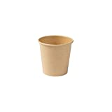 BIOZOYG Taza ecologica para café de Papel marrón sin blanquear I Taza de café expreso...