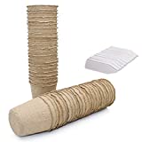 KINGLAKE - Pequeñas macetas de semillas de fibra biodegradables para plántulas