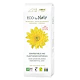 Eco by Naty, Compresas Sanitarias Super, 12 unidades