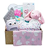 Kelzia Canastilla para Bebé Recién Nacido - Caja de Regalo de Bienvenida con Ropa de...