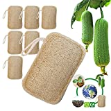 6 esponjas de lufa orgánica, esponja de lufa exfoliante, esponja de cocina de lufa 100 %...